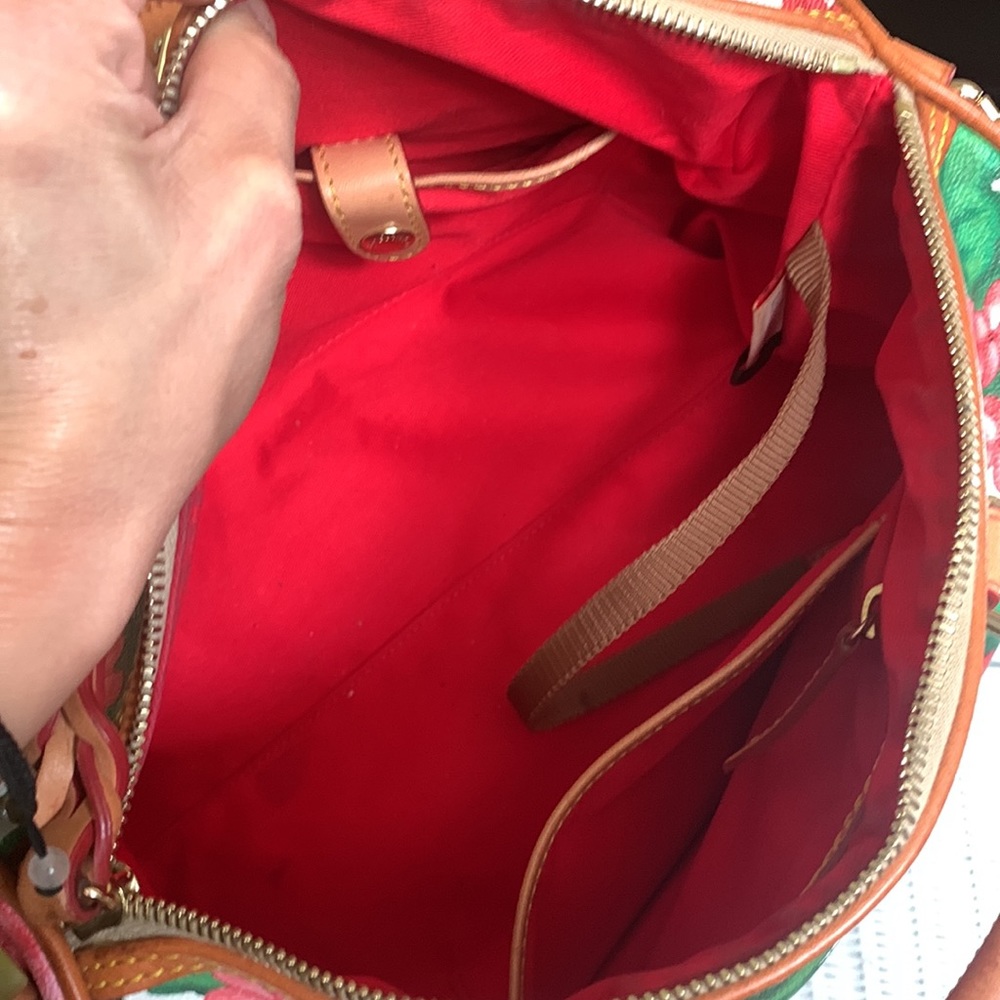 Dooney and Bourke Pink Hydrangea Satchel - Picture 9 of 10